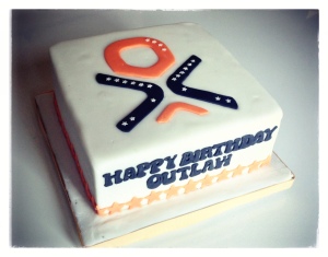Outlaw Triathlon Birthday Cake